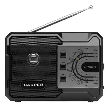 радиоприемник HARPER HRS-440 USB/SD черный