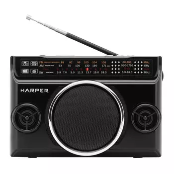 радиоприемник HARPER HRS-640 USB/SD/AUX черный