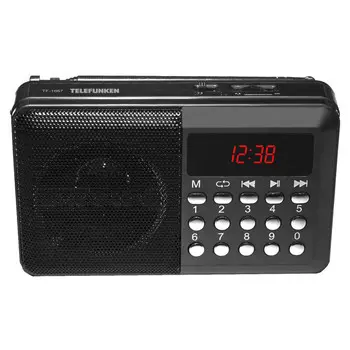 радиоприемник TELEFUNKEN TF-1667 USB/Micro SD черный