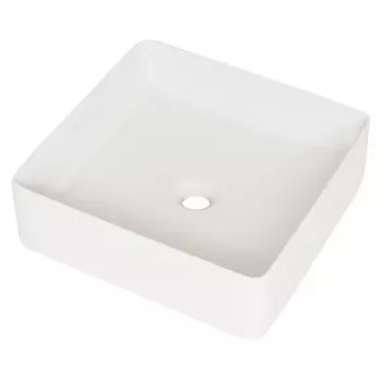 раковина накладная IDDIS Slide 36х36х11см квадратная белый матовый