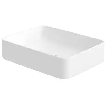 раковина накладная IDDIS Slide 36х47х11см прямоугольная белый матовый