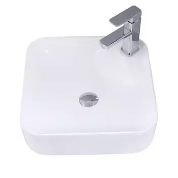 раковина накладная OFELIS Quadro 42,5см квадрат белая