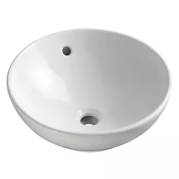 раковина накладная VITARTA Girona 41х41х16,5см круглая белая