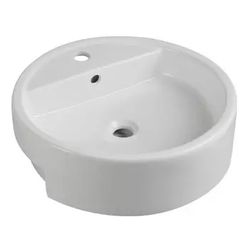 раковина накладная VITARTA Nuri 48х48х14,5см круглая белая