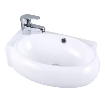 раковина OFELIS Clio 43см угловая левая белая