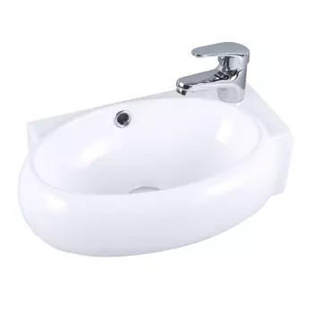 раковина OFELIS Clio 43см угловая правая белая