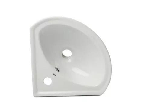 раковина SANITA Веер 36 см угловая белая