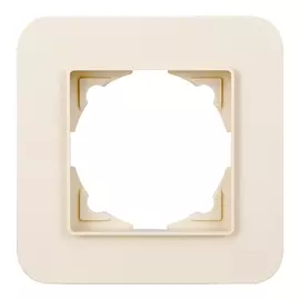 рамка 1 пост GUNSAN Eqona Radius крем
