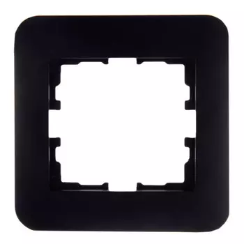 рамка 1 пост LEZARD Karina Life горизонтальная чёрный бархат