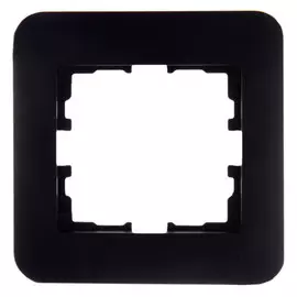 рамка 1 пост LEZARD Karina Life горизонтальная чёрный бархат