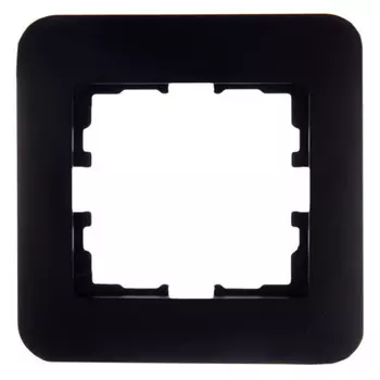 рамка 1 пост LEZARD Karina Life горизонтальная чёрный бархат