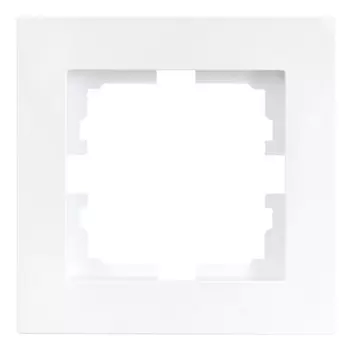 рамка 1 пост LEZARD Vesna горизонтальная белая