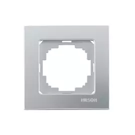 рамка 1 пост NILSON Touran серебро