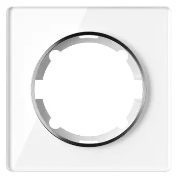 рамка 1 пост ONEKEYELECTRO Garda стеклянная белый