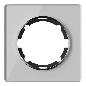 рамка 1 пост ONEKEYELECTRO Garda стеклянная серый