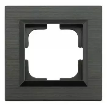 рамка 1 пост OVIVO Loft антрацит/черный