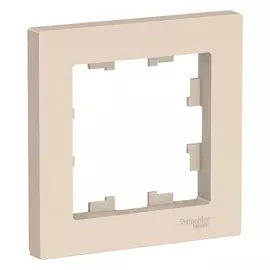 рамка 1 пост SCHNEIDER ELECTRIC Atlas Design бежевый