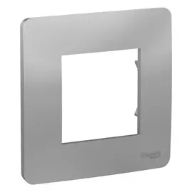 рамка 1 пост SCHNEIDER ELECTRIC Unica Studio, алюминий