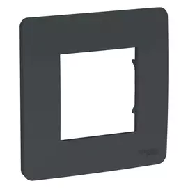 рамка 1 пост SCHNEIDER ELECTRIC Unica Studio антрацит