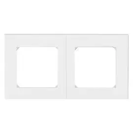 рамка 2 поста ABB Levit белый/ледяной