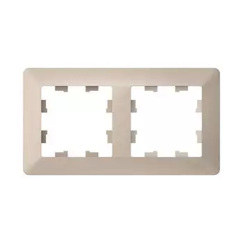 рамка 2 поста AtlasDesign Air песочный