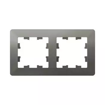 рамка 2 поста AtlasDesign Air сталь