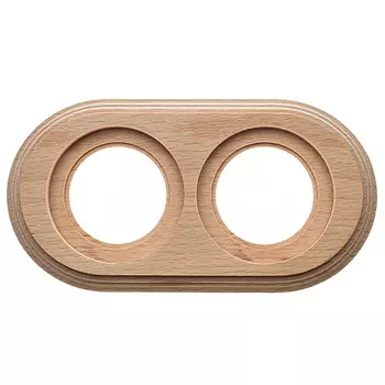 рамка 2 поста BIRONI Лизетта натурэль