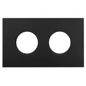 рамка 2 поста BIRONI Шедель Бриз черный матовый