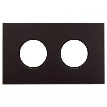 рамка 2 поста BIRONI Шедель Бриз коричневый матовый