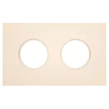 рамка 2 поста BIRONI Шедель Бриз песочное золото матовый