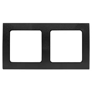 рамка 2 поста EKF Стокгольм черный