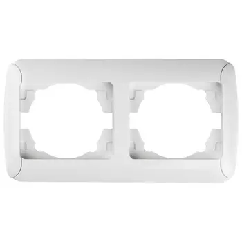 рамка 2 поста GUNSAN Fantasy, белый