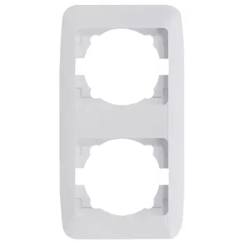 рамка 2 поста GUNSAN Fantasy вертикальная белый