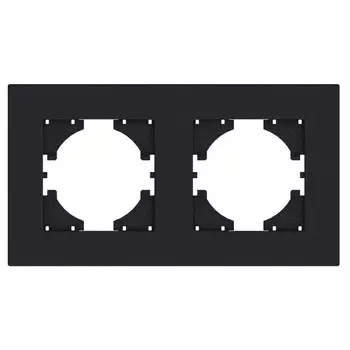 рамка 2 поста GUSI City горизонтальная графит