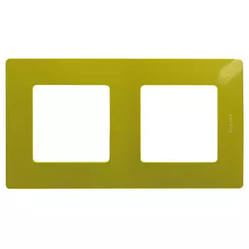 рамка 2 поста LEGRAND Etika зеленый папоротник