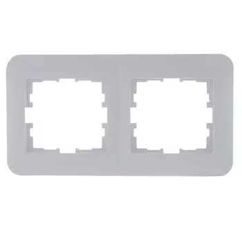рамка 2 поста LEZARD Karina Life горизонтальная белый