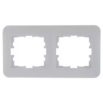 рамка 2 поста LEZARD Karina Life горизонтальная белый