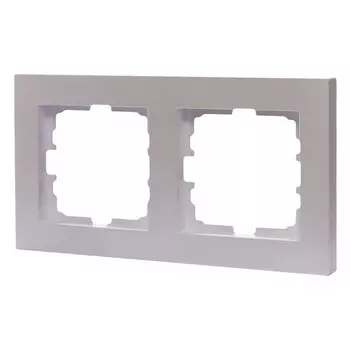 рамка 2 поста LEZARD Vesna горизонтальная жемчужно-белый перламутр