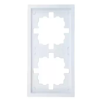 рамка 2 поста LEZARD Zima универсальная белая