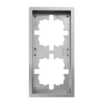 рамка 2 поста LEZARD Zima универсальная серый матовый