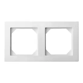 рамка 2 поста LIREGUS Epsilon поликарбонат белый