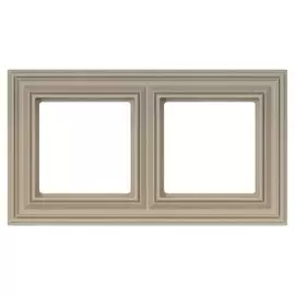 рамка 2 поста LIREGUS Retro матовый крем