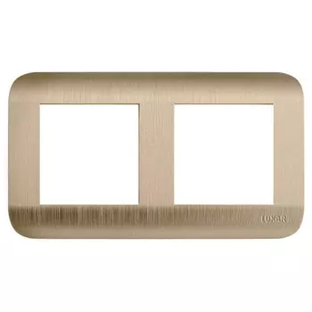 рамка 2 поста LUXAR Deco шампань