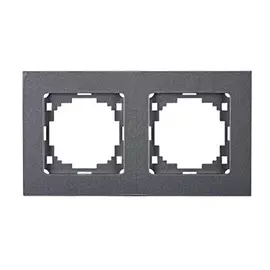рамка 2 поста NILSON Touran антрацит