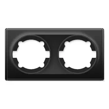 рамка 2 поста ONEKEYELECTRO Florence чёрный