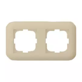 рамка 2 поста OVIVO Loft крем