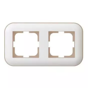 рамка 2 поста OVIVO Loft крем-крафт