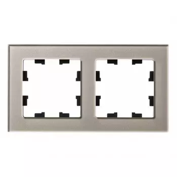 рамка 2 поста SCHNEIDER ELECTRIC Atlasdesign Nature стекло шампань