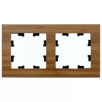 рамка 2 поста SCHNEIDER ELECTRIC Atlasdesign Nature дерево бамбук