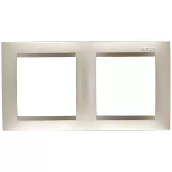 рамка 2 поста SIMON серия 15 шампань